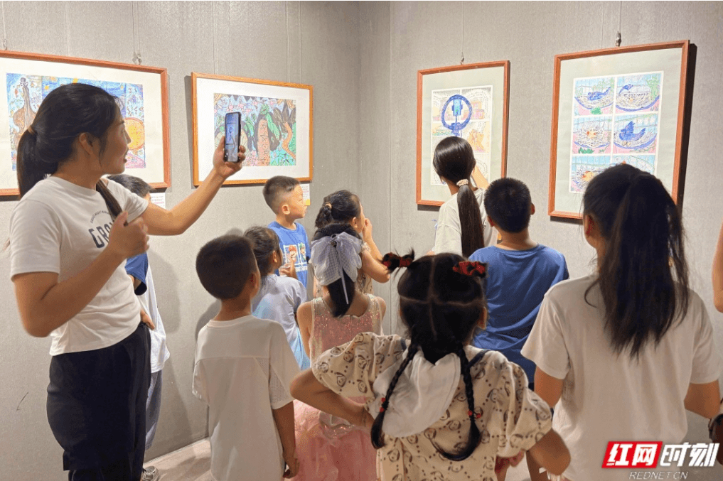 我爱湘潭我的家丨湘潭这场公益画展点燃了城乡儿童的艺术梦想