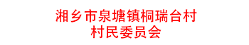 湘乡市泉塘镇桐瑞台村村名委员会